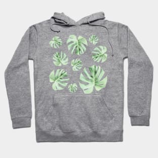 Tropical Green Leaves Hoodie